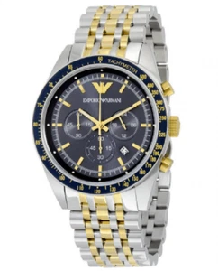 NUEVO AUTÉNTICO RELOJ PARA HOMBRE EMPORIO ARMANI AR6088 TAZIO ACERO INOXIDABLE ESFERA AZUL - Imagen 1 de 4