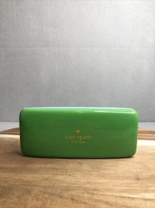 Gafas de sol Kate Spade NY estuche rígido verde azulado y guiño guiño ojos detalles dorados - Imagen 1 de 7