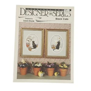 Black Cats Cross Stitch Pattern Booklet Laura Doyle Sudberry House 109 - Picture 1 of 3