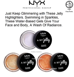 NYX A Bit Jelly Gel Illuminator Face Highlighter, - Picture 1 of 9