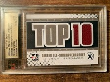 2010 ITG Ultimate Memorabilia Fall Expo Redemption Gold Mem #16/18 Wayne Gretzky