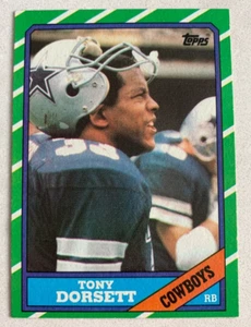 NFL TONY DORSETT Dallas Cowboys 1986 Topps Football Trading CARD #126 - Bild 1 von 3