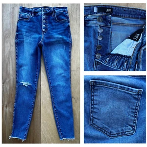 KUT FROM THE KLOTH DONNA FAB AB ANKLE SKINNY JEANS WOMEN’S sz 2 High Rise - Picture 1 of 16