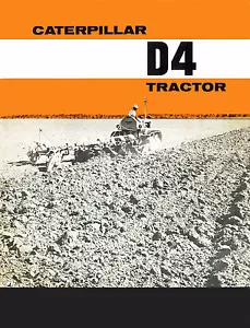 Caterpillar D4 7U Diesel Tractor Sales Book 1956 - Picture 1 of 4