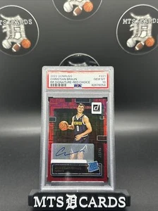 Christian Braun RR 2022-23 Panini Donruss Red Choice Auto #27/99 PSA 10 - Imagen 1 de 2