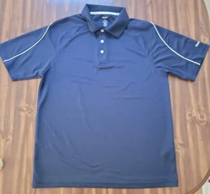 Reebok Golf Poloshirt Herren Größe Large dunkelblau Play Dry Polyester - Bild 1 von 12
