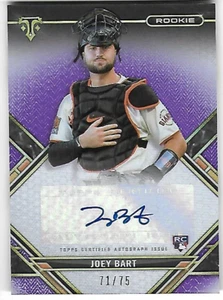 2021 Topps Triple Threads #RAC-JBA Joey Bart RC AUTO SF Giants /75 - Imagen 1 de 1