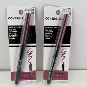 COVERGIRL Exhibitionist All-Day Lip Liner, Retractable Tip, #230 MAUVELOUS - 2pk - Picture 1 of 3