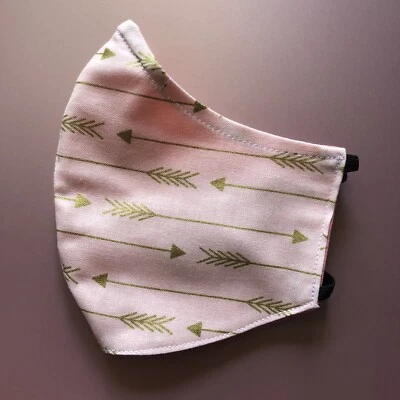 Mascarilla Mujer Doble Capa Ajustable Nariz y Oreja... Flechas Rosa Lavables Foto 1 de 3