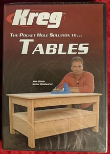 Kreg Tools - The Pocket Hole Solution to Tables (DVD) John Sillaots - New Sealed - Picture 1 of 4