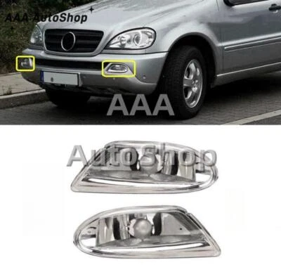 Par de faros antiniebla delanteros sin bombillas para Mercedes Benz W163 ML350 ML500 ML430 Foto 1 de 4