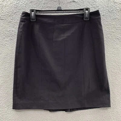 Falda Lápiz Recta Covington Mujer Negra Clásica Carrera Plisada Espalda Talla 8P Foto 1 de 4