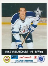 2000-01 Sudbury Wolves P.L.A.Y. MIKE VAILLANCOURT Team Set #9
