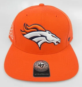 DENVER BRONCOS NFL FÚTBOL NARANJA '47 MARCA VINTAGE GORRA GORRA SOMBRERO NUEVO! - Imagen 1 de 8