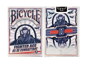 BICYCLE Fighter Ace (English & French version) Poker Playing Cards, USPCC, 2021 - Picture 1 of 4