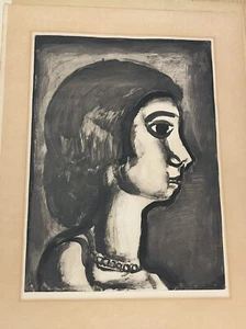 Georges Rouault 1922 Signed Original Etching Miserere Fille Dite Joie Portrait - Picture 1 of 7