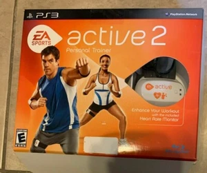Playstation 3 Active 2 Personal Trainer w/Heart Monitor NEW Big Box Sealed Game - Picture 1 of 4