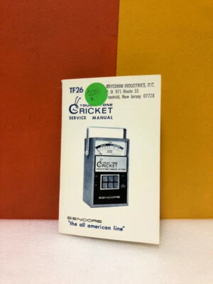 Sencore TF26 Cricket Service Manual - Image 1 of 2