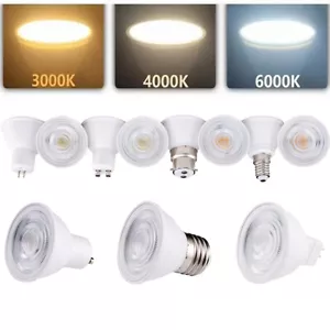 Dimmable GU10 MR16 E14 E27 LED Spotlight 7W 110V 220V Bulbs Lamps Energy Saving - Picture 1 of 12