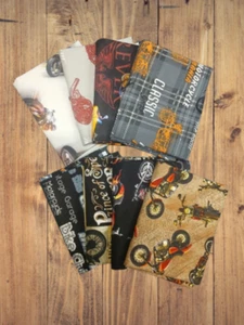 8 Fat Quarters - Assorted Motorcycle Fat Quarter Bundle - Picture 1 of 2
