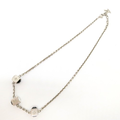 LOUIS VUITTON（LV） Autentica collana LOUIS VUITTON collier gioco d'azzardo M66671 ottone argento #36631372