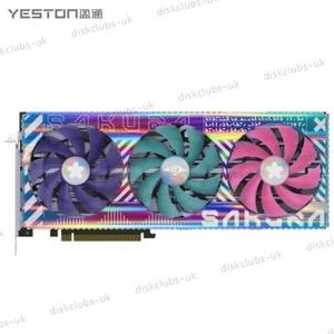 YESTON  AMD RX7900XTX-24GD6 SAKURA SUGAR 384bit GDDR6 Pcie 4.0×16 2270-2500MHz - Afbeelding 1 van 5