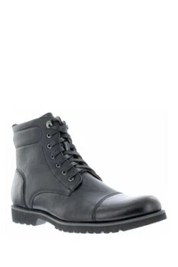 SUPPLY LAB – Sean Mens Lace-Up Boots Grip Sole BLACK / 9M / NEW - Picture 1 of 2