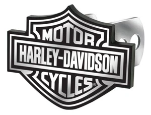 Harley-Davidson Bar & Shield Black and White Auto Hitch Plug 2287 - Picture 1 of 1