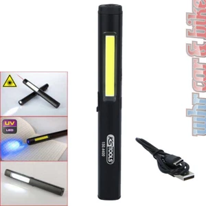 KS Tools Werkstattlampe Alu Inspektionslampe Akku COB LED + UV + Laserpointer - Bild 1 von 7