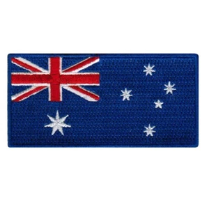 PARCHE BANDERA AUSTRALIANA bordado hierro-en AUSTRALIANO nuevo emblema AUSSIE DOWN UNDER - Imagen 1 de 1