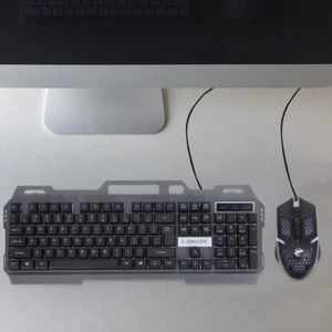 Colorful Backlight Computer Gaming Keyboard Mouse Set Floating Keycap - Picture 1 of 12