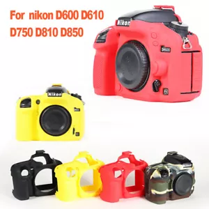 Kamera weiche Silikon Cover Skin Schutz Hülle Tasche für Nikon D600 D610 - Bild 1 von 44