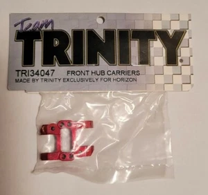 Trinity Front Hub Carriers Red Anodized Aluminum Team Losi Mini T 1.0 Mini-T - Picture 1 of 1