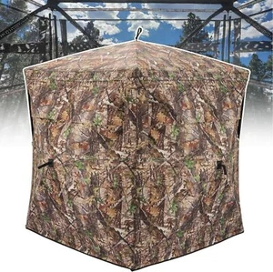 Hunting Blind See Through Ground Deer Blinds with 270/360 Degree Pop Up Portable - Picture 1 of 7
