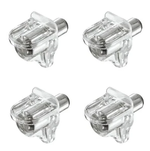 4 piezas x Soporte de estante para madera, vidrio, enchufe en agujero Ø 5 mm 282.12.405 - Imagen 1 de 4