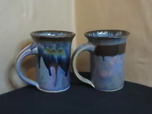 Lot of 2 Tested By Fire Hand Made Pottery Mugs - Picture 1 of 13