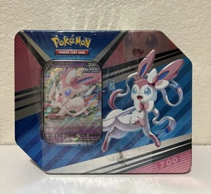 Pokémon TCG Evolving Skies V Heroes Sylveon V Tin Factory Sealed Brand New - Picture 1 of 7