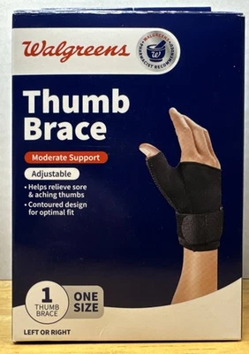 Soporte para pulgar ajustable Walgreens ~ Talla única para la mayoría de las manos, izquierda o derecha ~ Nuevo Foto 1 de 4