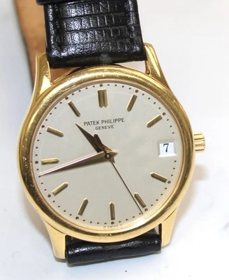 Patek Philippe  18K Gold Calatrava Automatic Strap Watch 3998J - Image 1 of 4