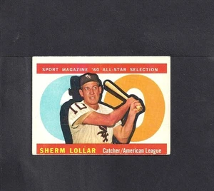 1960 TOPPS SET BREAK #567 SHERM LOLLAR-2--HI #--WHITE SOX--NO CREASES--VG/EX - Bild 1 von 2