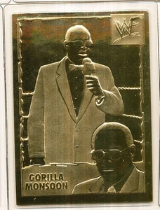 DANBURY MINT 22KT GOLD WWF WORLD WRESTLING FEDERATION GORILLA MONSOON #7 - Picture 1 of 1