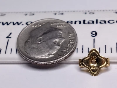 ÚNICO DAVID YURMAN 750=18KT Y/ORO MARIPOSA BACK WINUT, SOLO 0,2 GRAMOS Foto 1 de 3