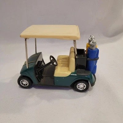 Nylint Vintage Golf Cart Toy 1987 Green Cream Roof Golf Bags Diecast Collectible - Image 1 of 4