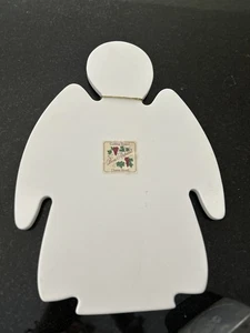 Angel Shaped Cheese Cutting Board 15" White Holiday Christmas Serving Kitchen - Picture 1 of 7