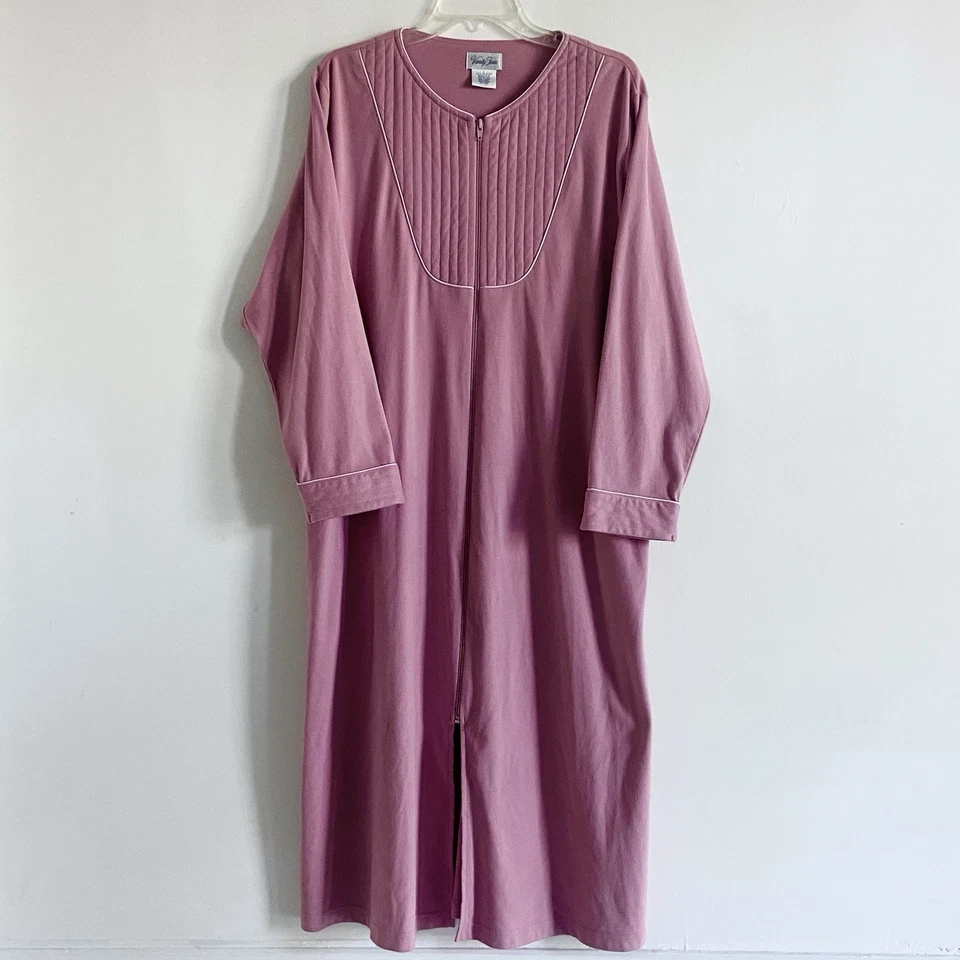 Camisón Abrigo Casa Vintage Vanity Fair Bata Talla L Rosa Antigua Suave Foto 1 de 4