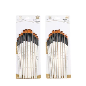 12PCS Artist Paint Brushes Acrylic Oil Watercolour Painting Crafts Art Model HOT - Picture 1 of 18