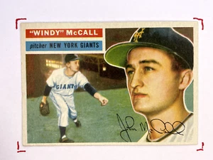 1956 Topps John "Windy" McCall #44 New York Giants - Picture 1 of 3