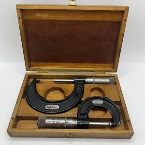 20RR94 VERSCHIEDENE WERKZEUGE: STARRETT MIKROMETER, 0-1" & 1"-2", GUTER ZUSTAND - Bild 1 von 6