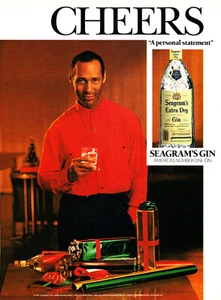 SEAGRAM'S GIN AD #8 RARE 1990 OUT OF PRINT VINTAGE - Picture 1 of 1