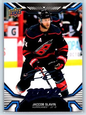 2022-23 Upper Deck MVP #101 Jaccob Slavin Blue Script Parallel - Image 1 of 2